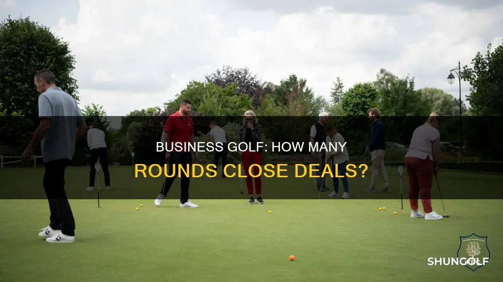 how many golf rounds involve business