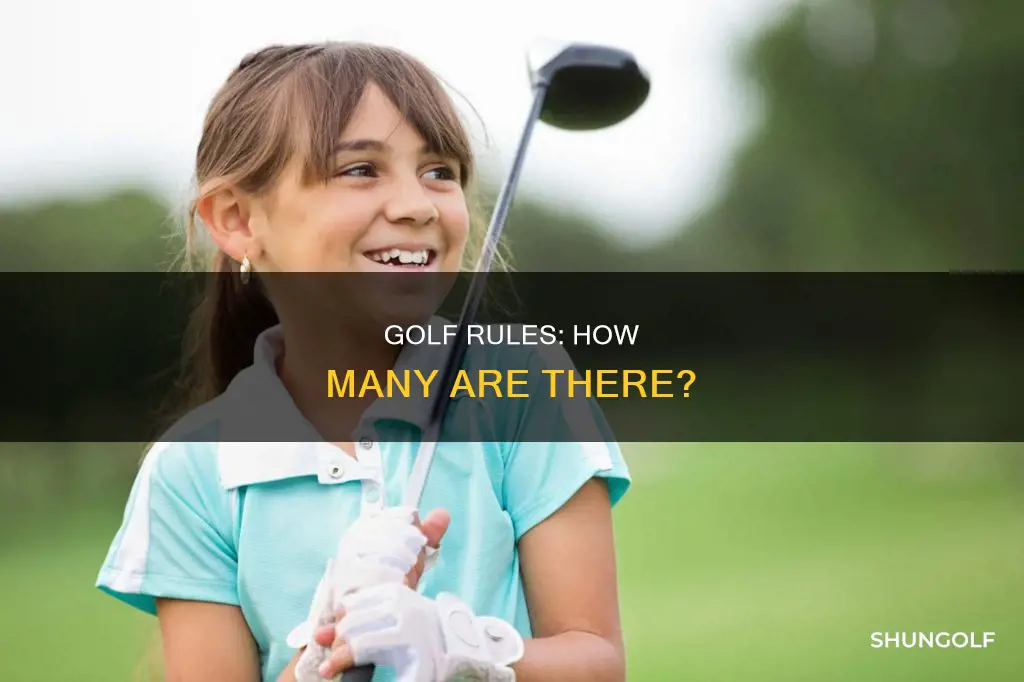 how many golf rules are there