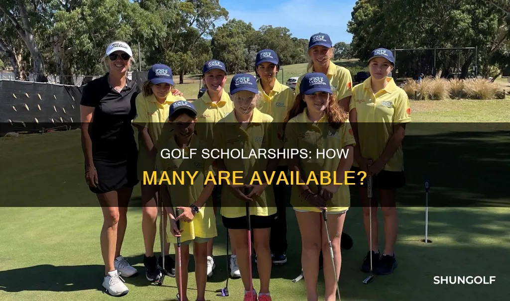 how many golf scholarships are there