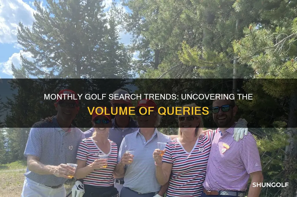 how many golf searches are there a month