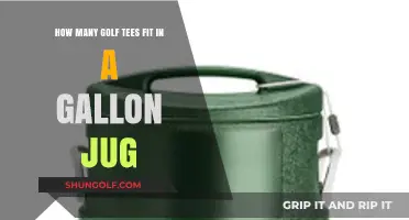Golf Tees in a Gallon Jug: Uncovering the Surprising Capacity