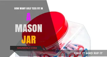 Golf Tees in a Mason Jar: Uncovering the Surprising Capacity