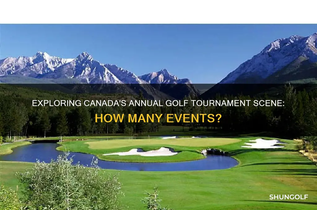 how many golf tournaments played in canada each year
