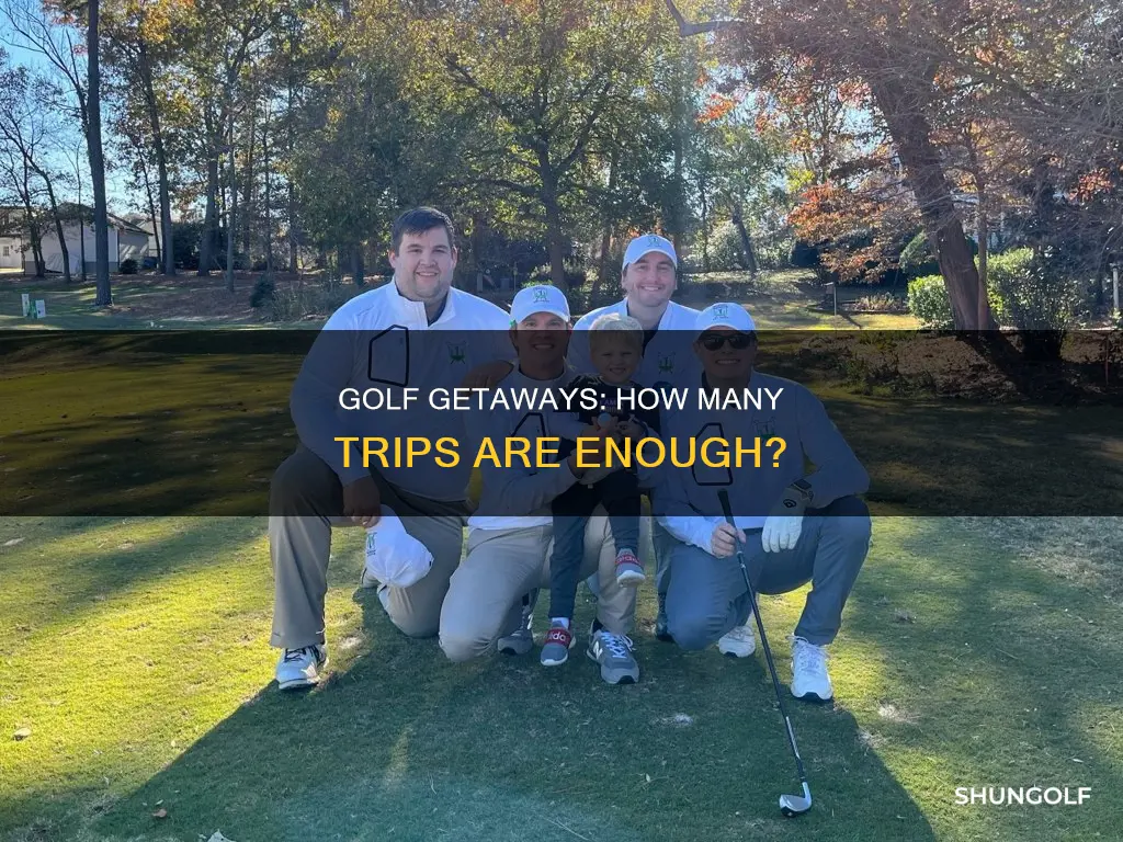 how many golf trips