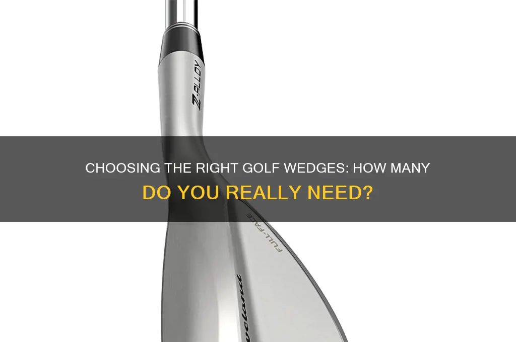 how many golf wedges do i need