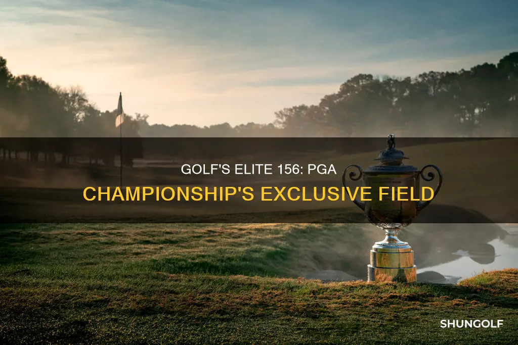 how many golfers in pga championship