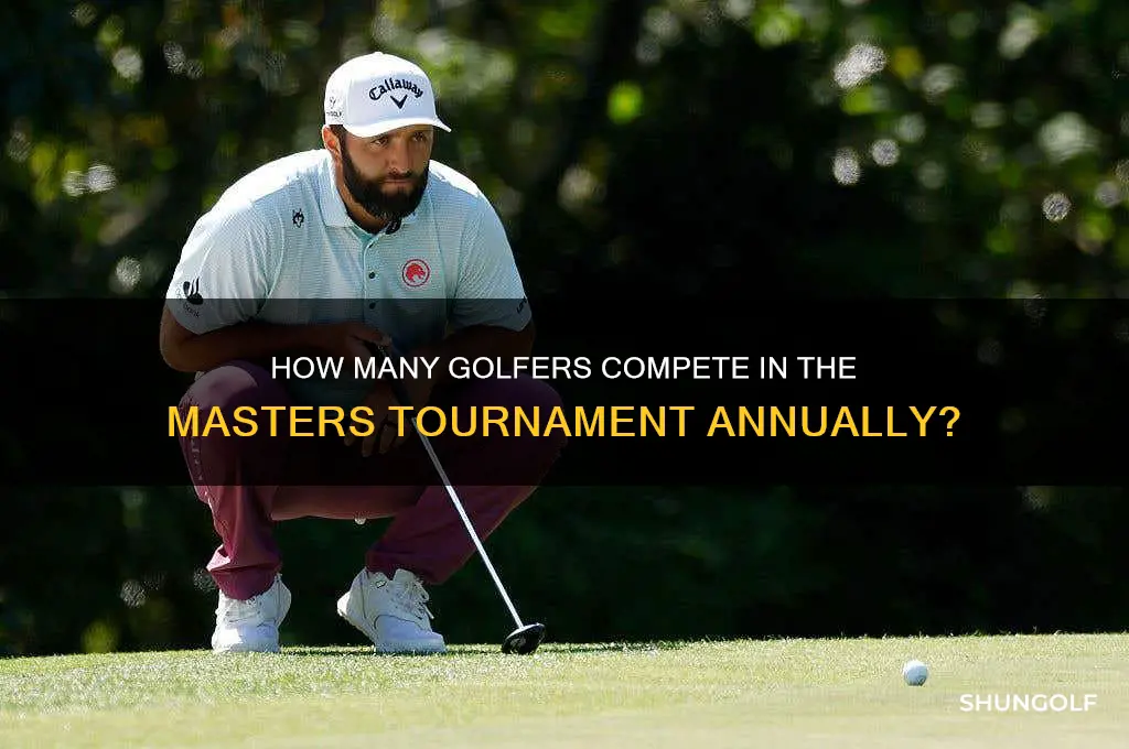 how many golfers play in the masters golf tournament