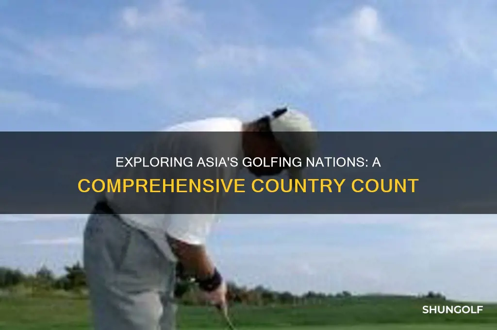 how many golfing countries are in asia