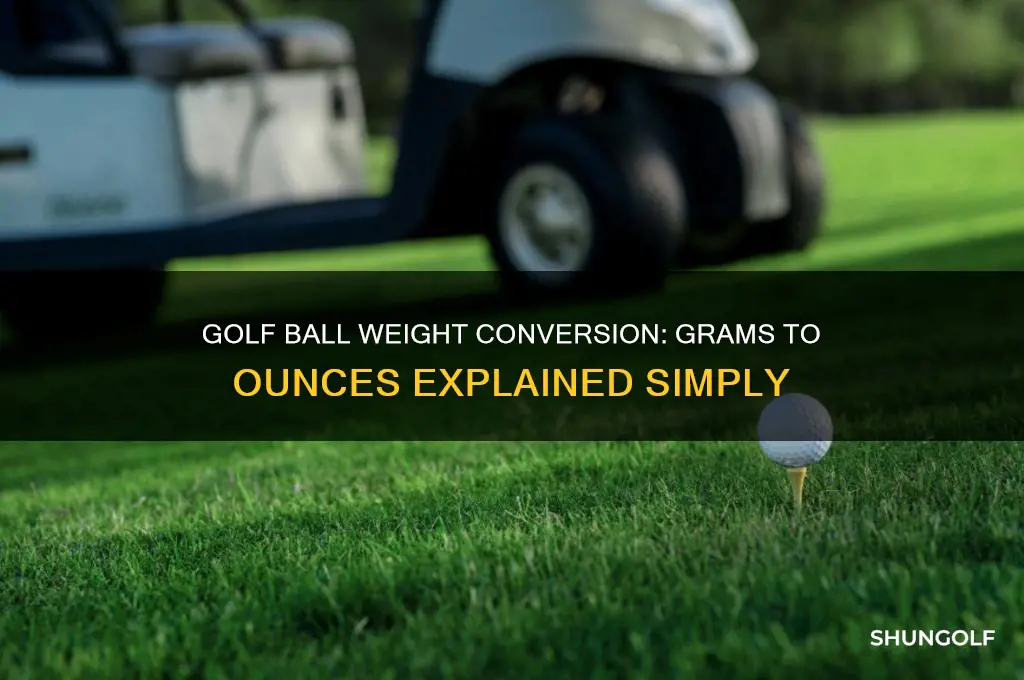 how many grams of golf to an ounce