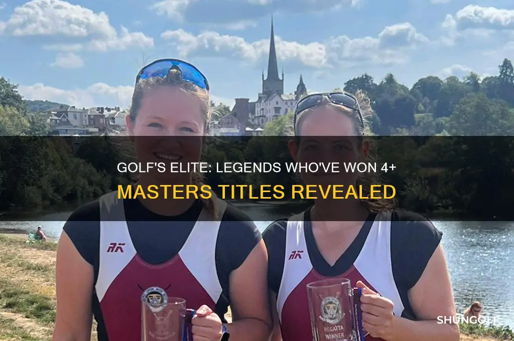 how many have won 4 or more masters golf