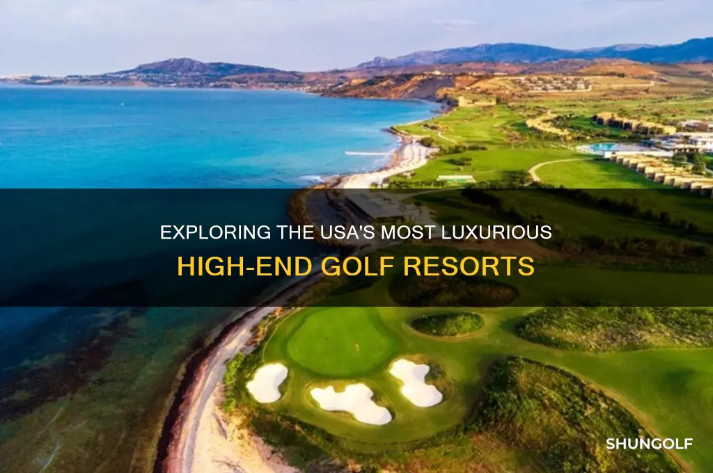 how many high end golf resorts in the usa