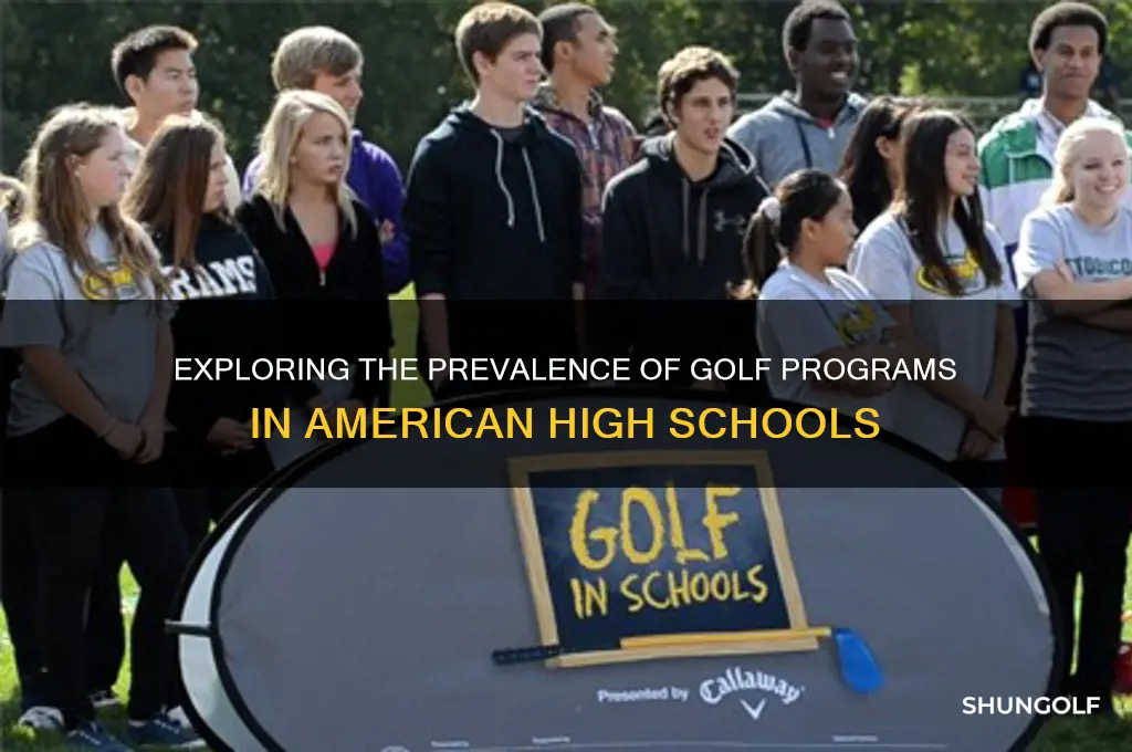 how many high schools in america have golf programs