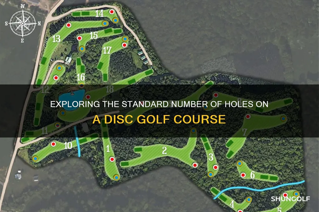how many holes are in a typacle disk golf corse