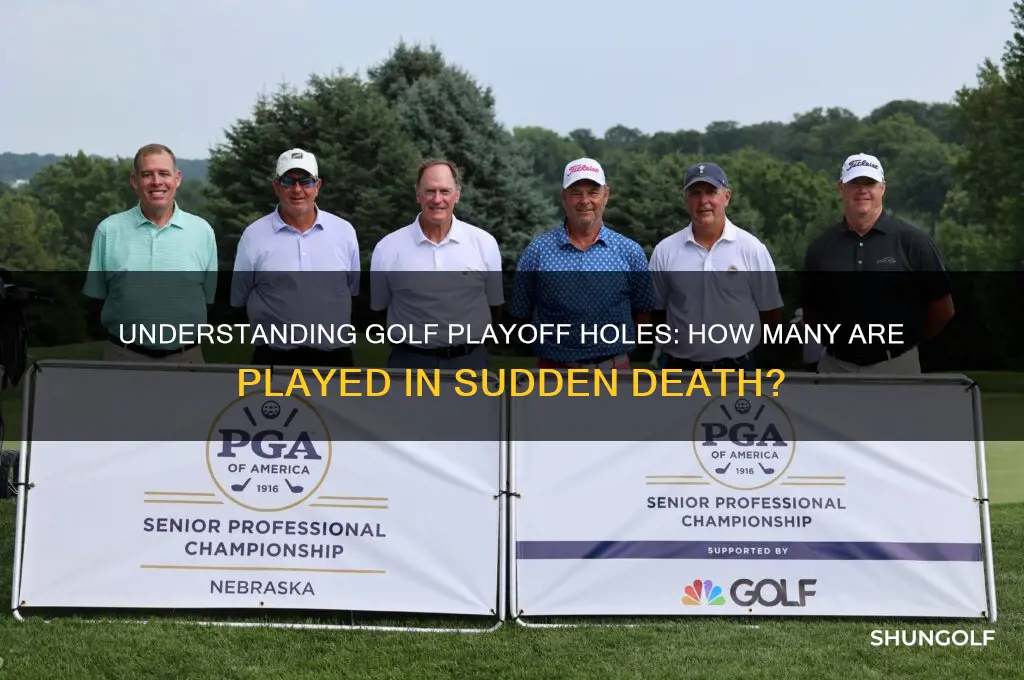 how many holes are played in a golf playoff