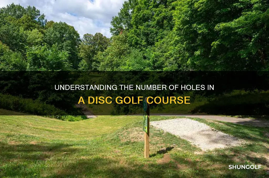 how many holes in disk golf