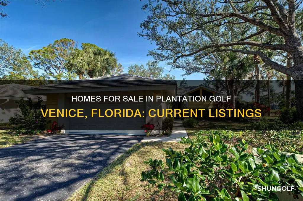how many homes for sale in plantation golf venice fla