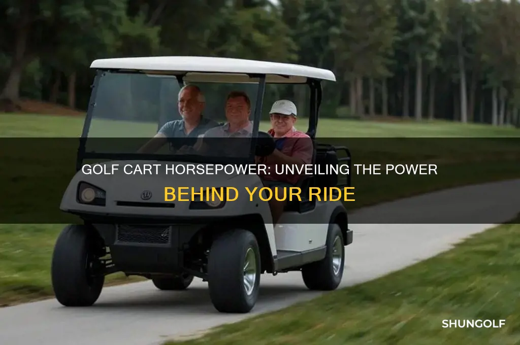 how many horse power is a golf cart