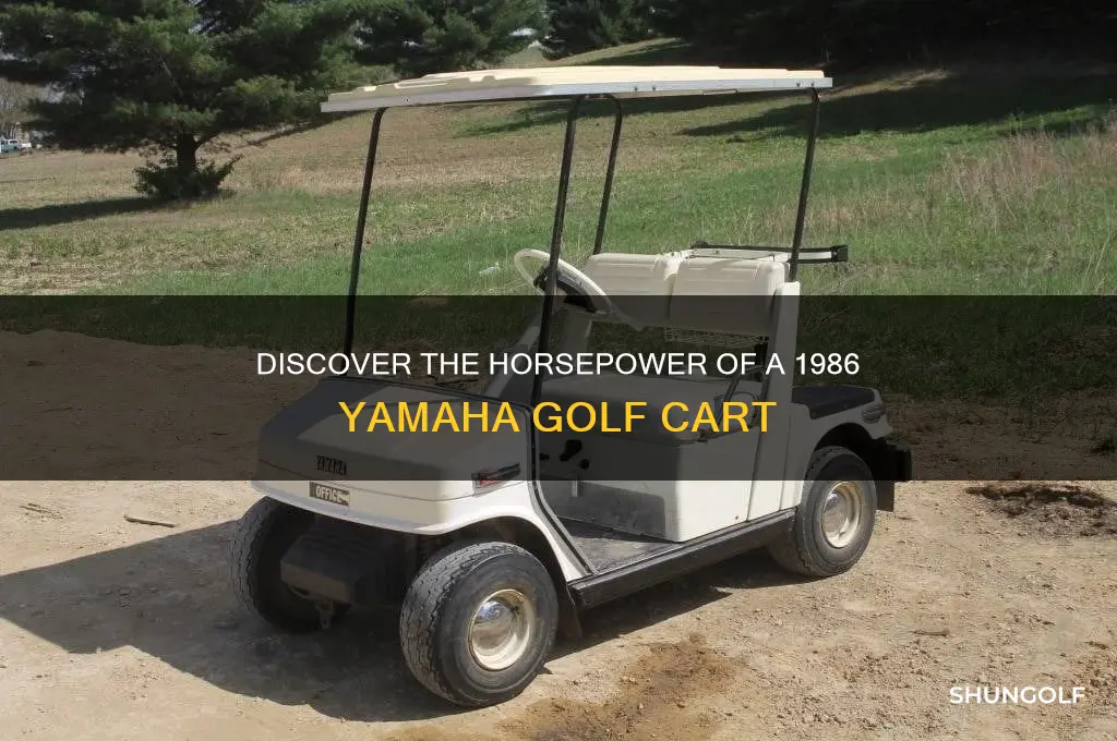 how many horsepower is a 86 model yamaha golf cart