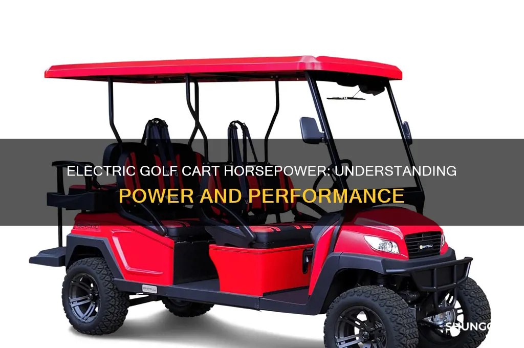 how many horsepower is an electric golf cart