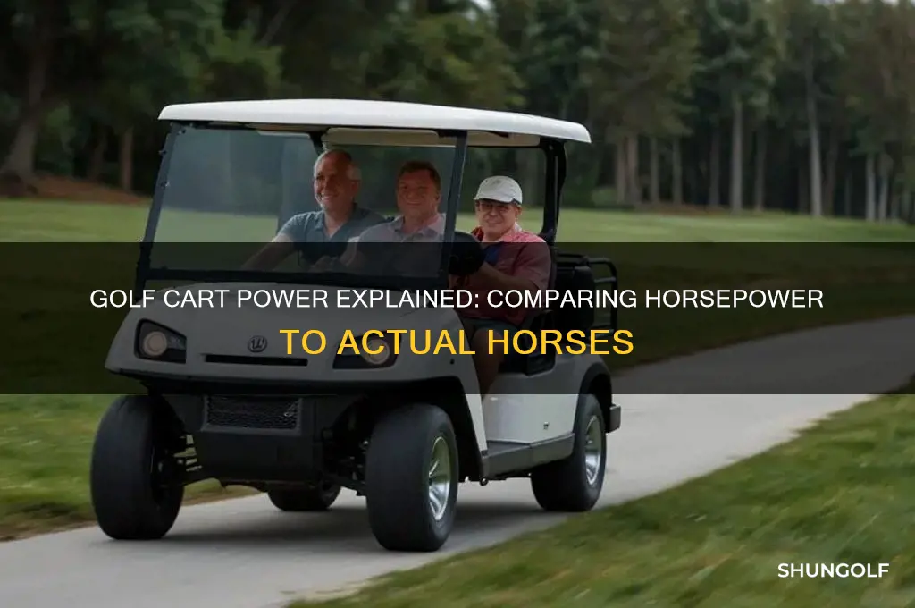 how many horses is a golf cart