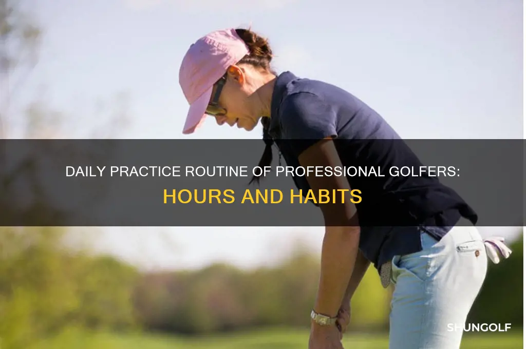 how many hours a day does a professional golfer practice