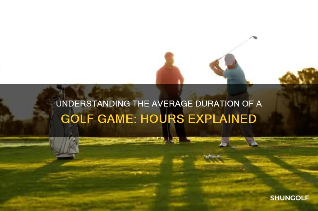 how many hours is a golf game