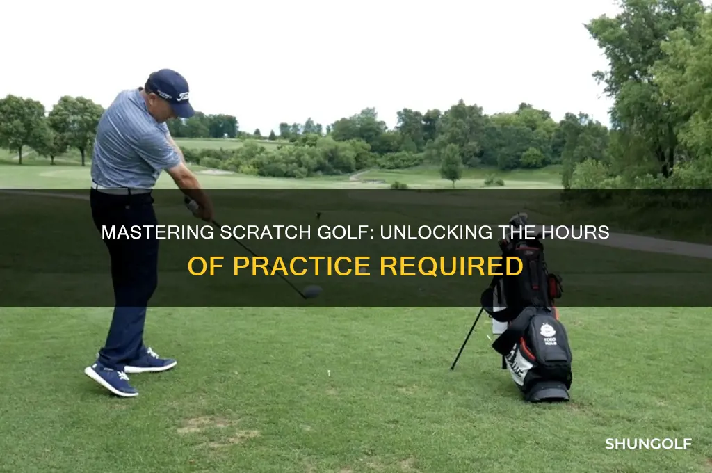 how many hours of practice to become a scratch golfer