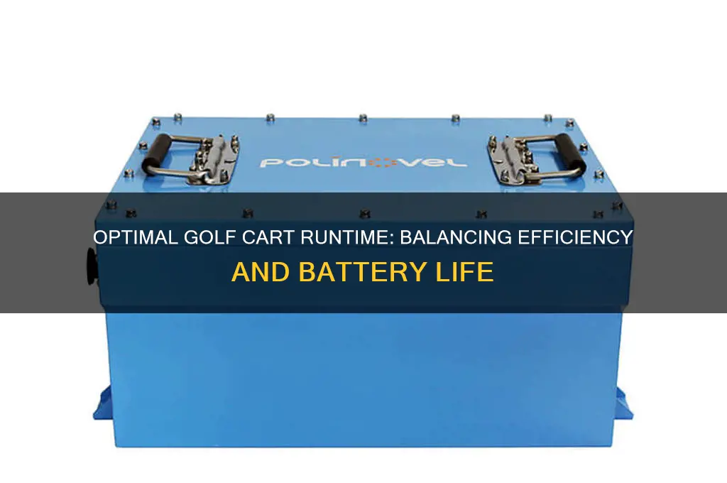 how many hours should a golf have o nit