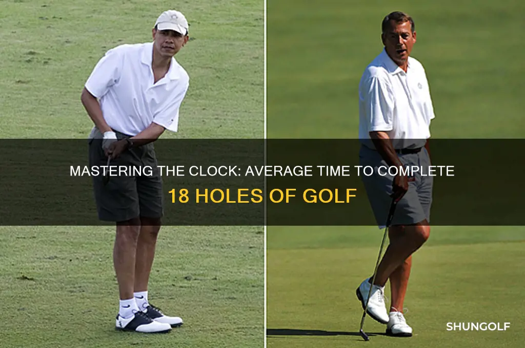 how many hours to play 18 holes of golf