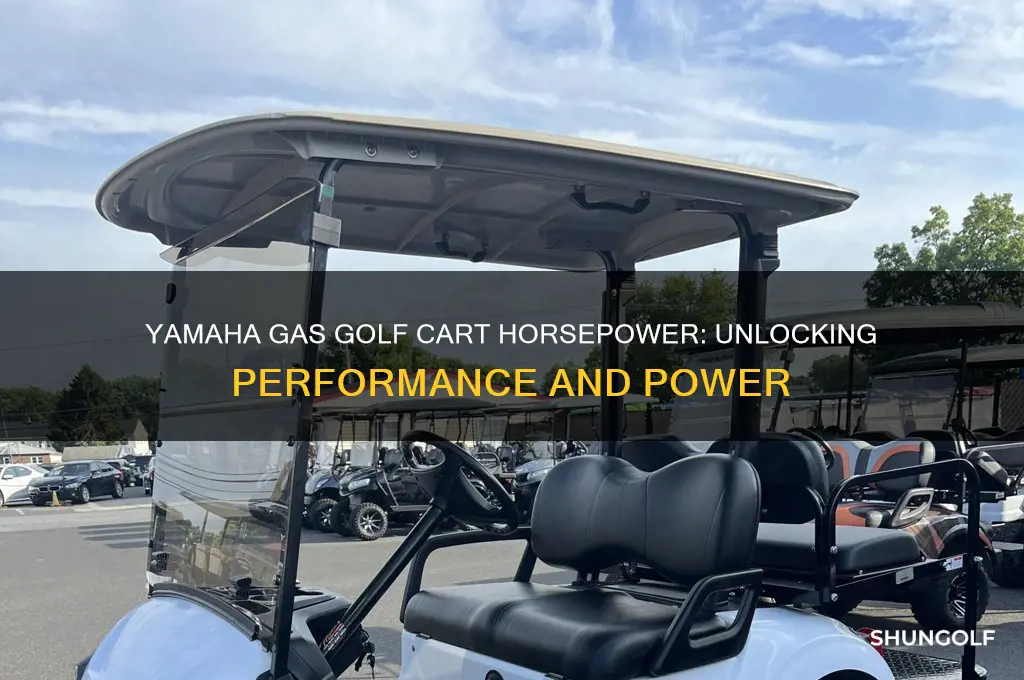 how many hp in a yamaha gas golf cart