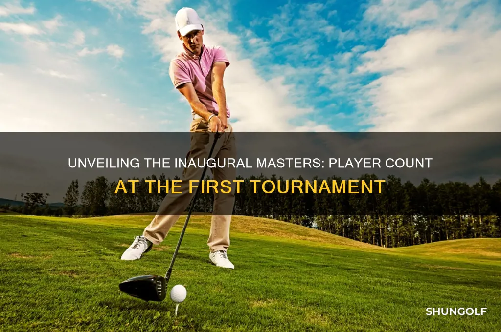 how many in the field at the first masters golf