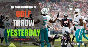 Golf's Interception Count: Analyzing Yesterday's Throws and Turnovers