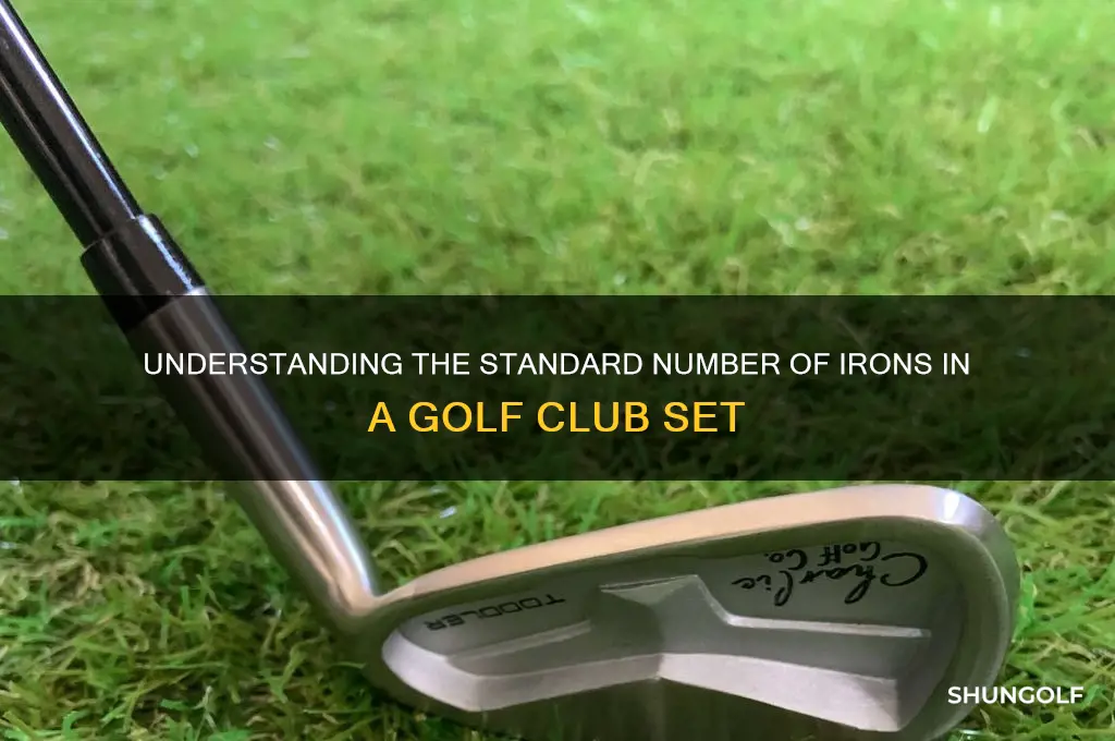 how many irons in a set of golf clubs