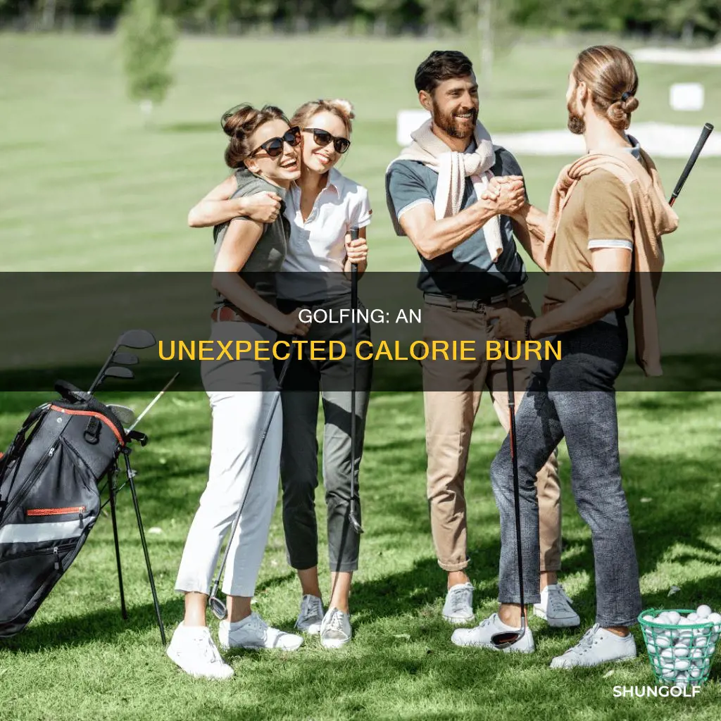 how many kcalories does golfing expend
