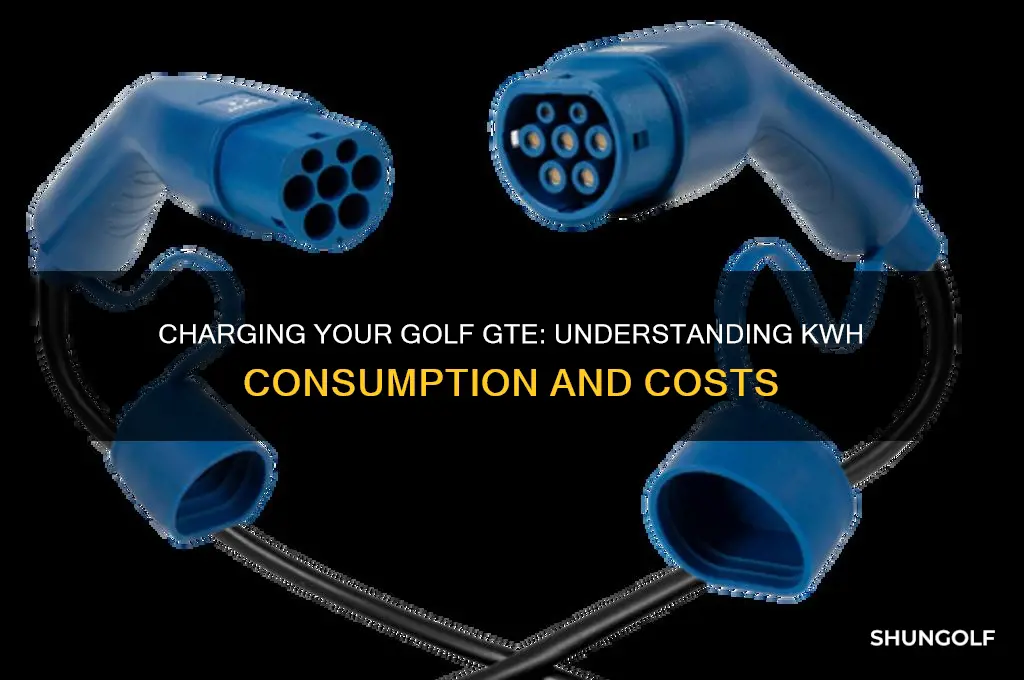 how many kwh to charge golf gte