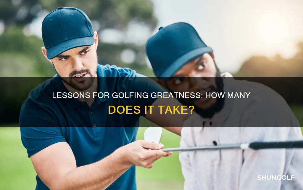 how many lessons before decent golfer