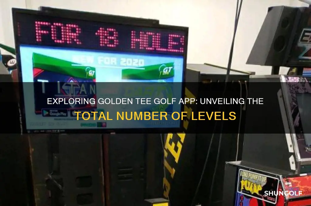 how many levels are there in golden tee golf app