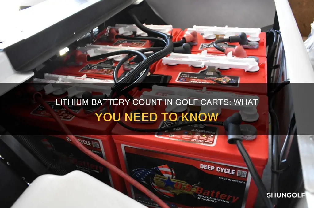 how many lithium batteries are in a golf cart
