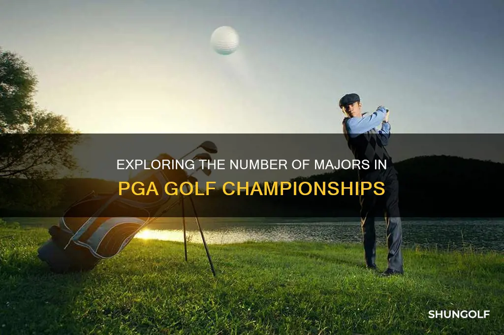 how many majors are there in pga golf