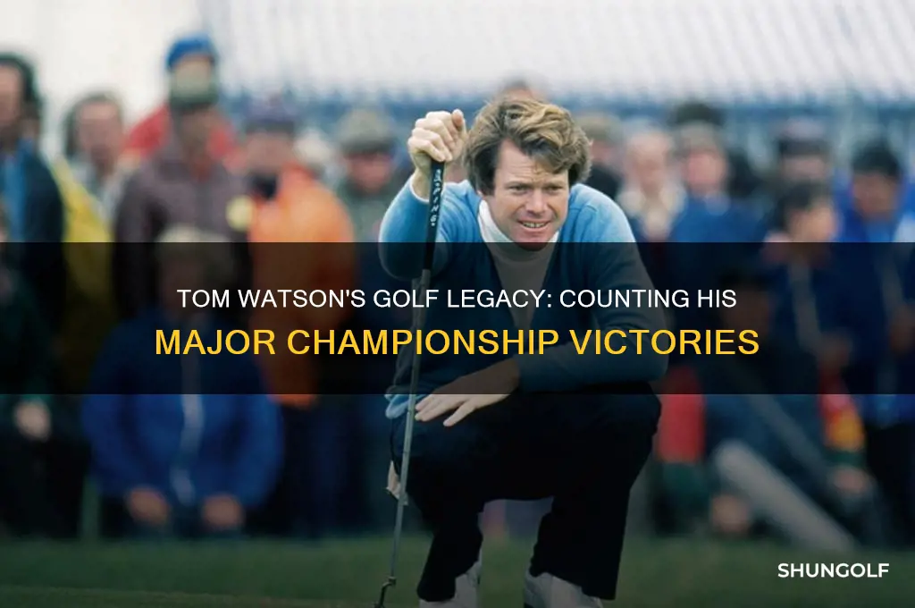 how many majors did tom watson won in golf