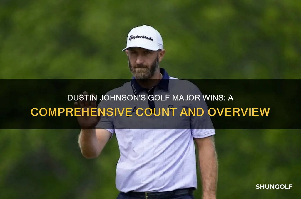 how many majors does dustin johnson have in golf