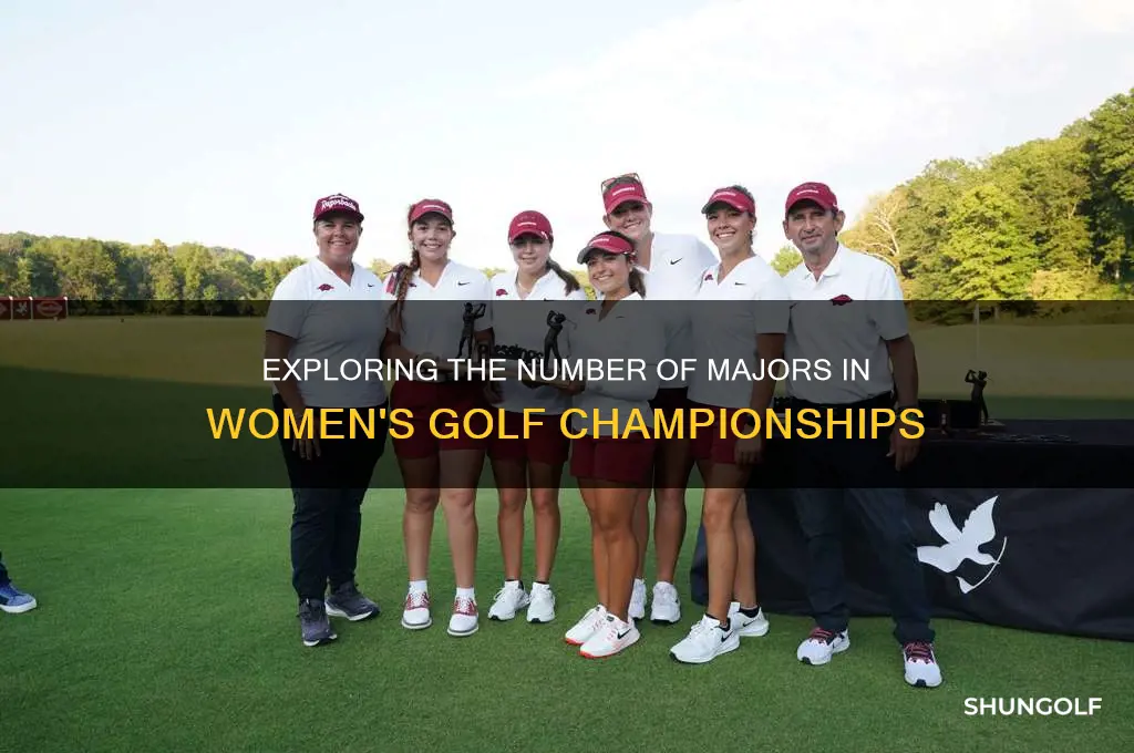 how many majors in women
