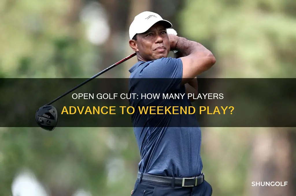 how many make the cut in the open golf