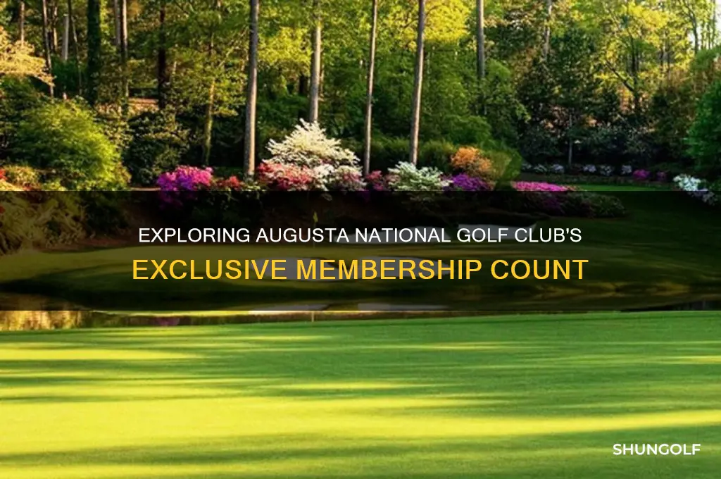 how many members are in augusta national golf club