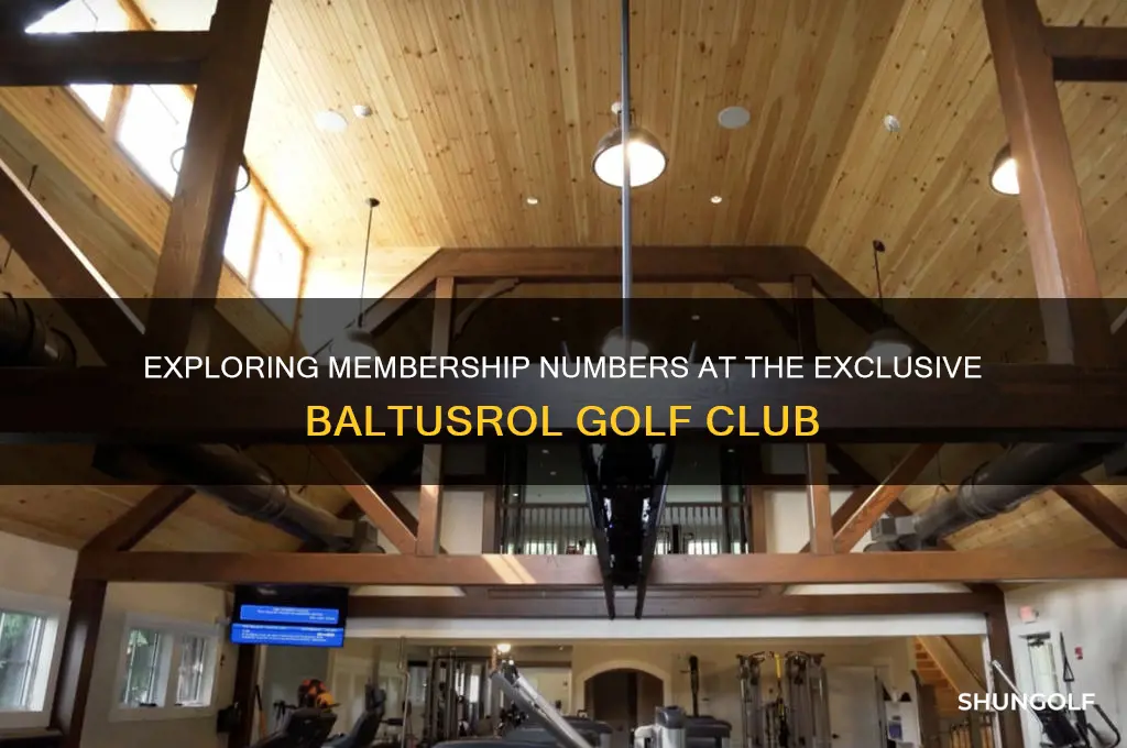 how many members belong to baltusrol golf club