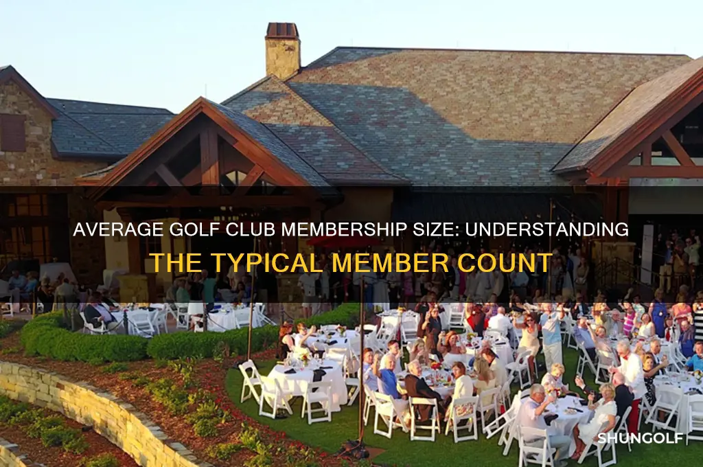 how many members does average golf club have