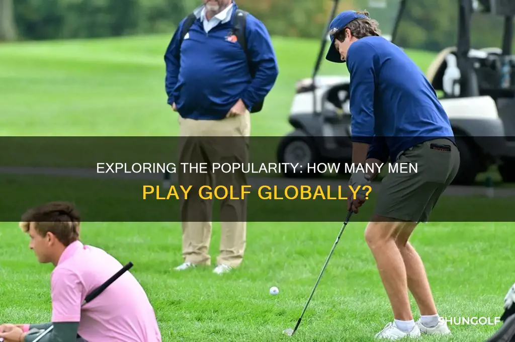 how many men play golf