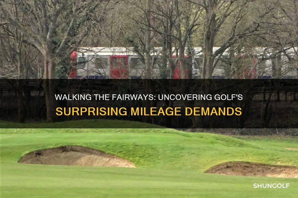 how many miles can a player walk in golf