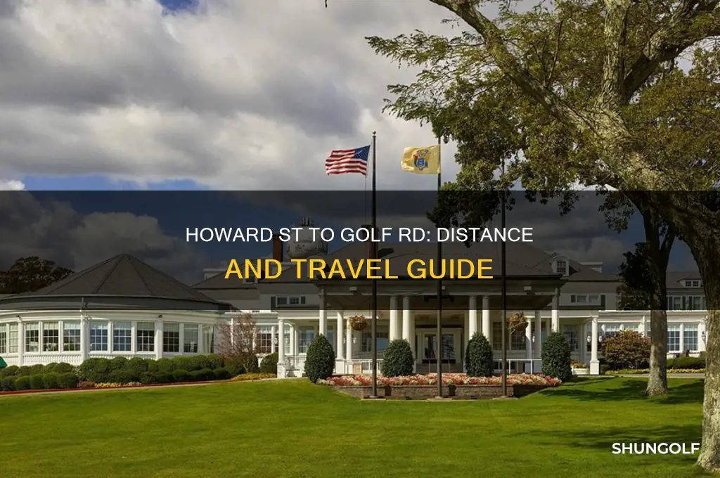 how many miles from howard st to golf rd