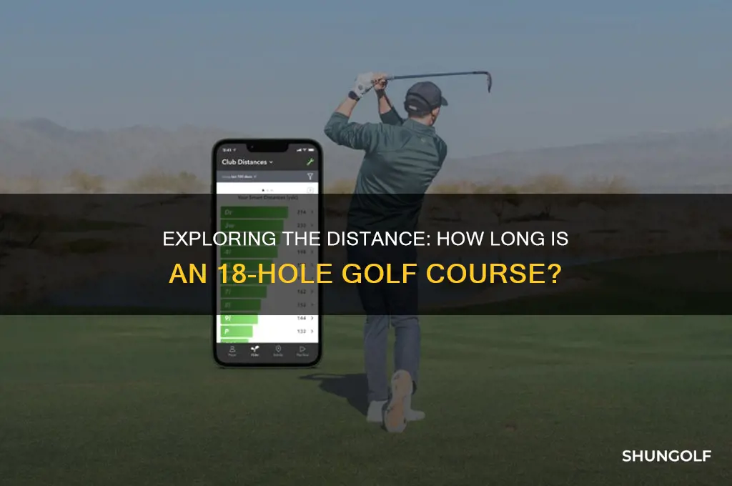 how many miles is a 18 hole golf course
